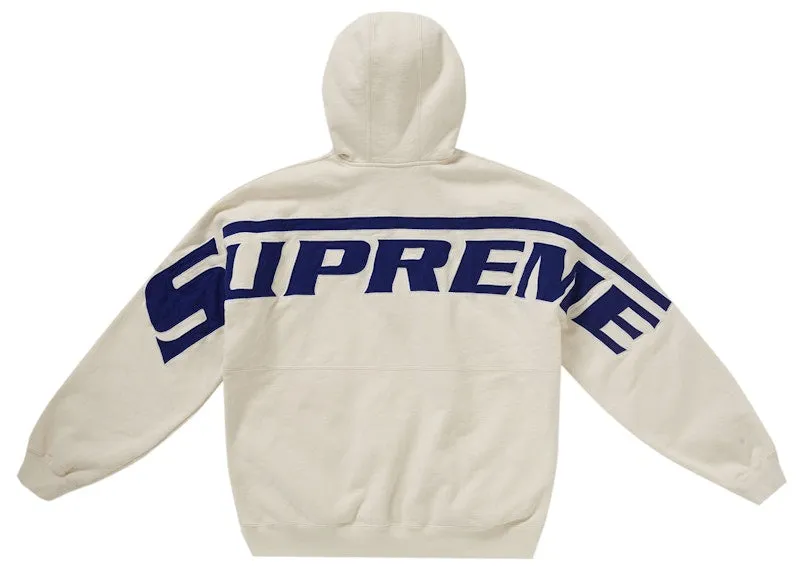 Supreme Wrapped Half Zip Hooded Sweatshirt Stone Easy Movement slim fit