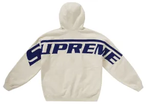 Supreme Wrapped Half Zip Hooded Sweatshirt Stone Easy Movement slim fit