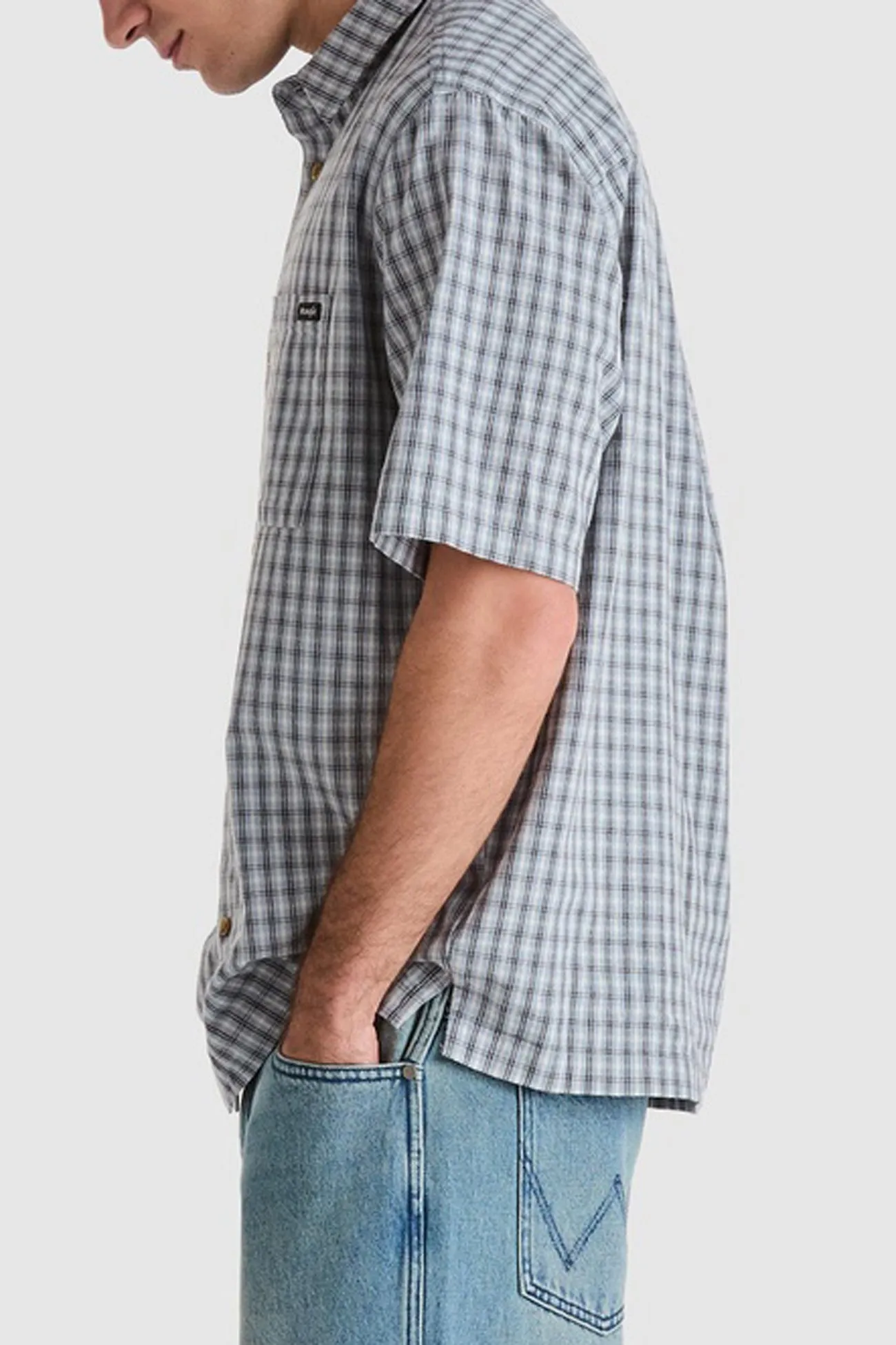 Errand Ready Minimalist fashion Boxcar Shirt Concrete Sky
