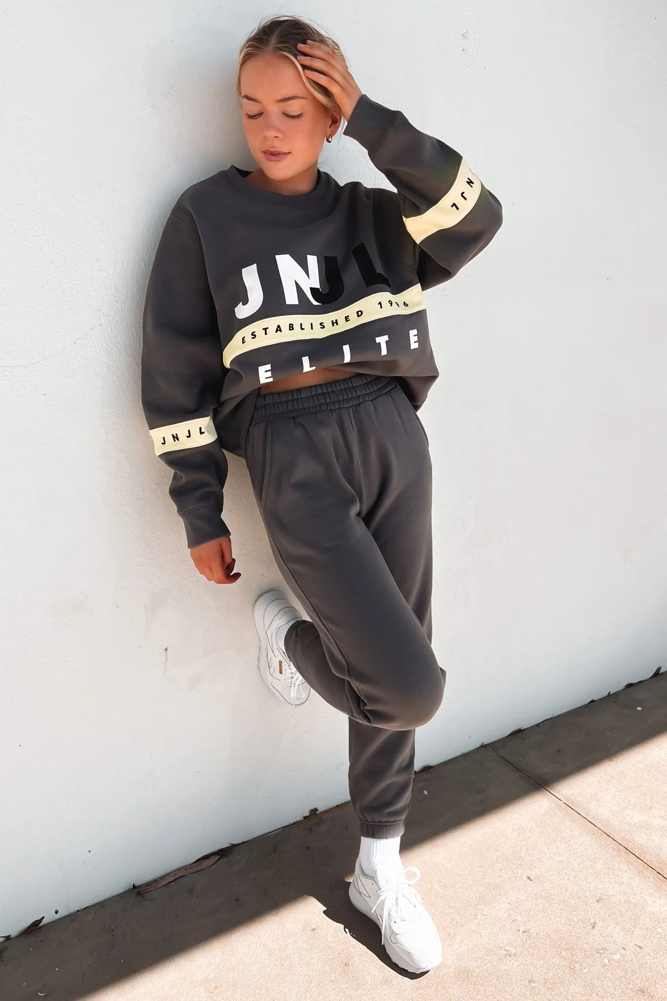 Austin Track Pant Charcoal Dressy look Perfect Layer