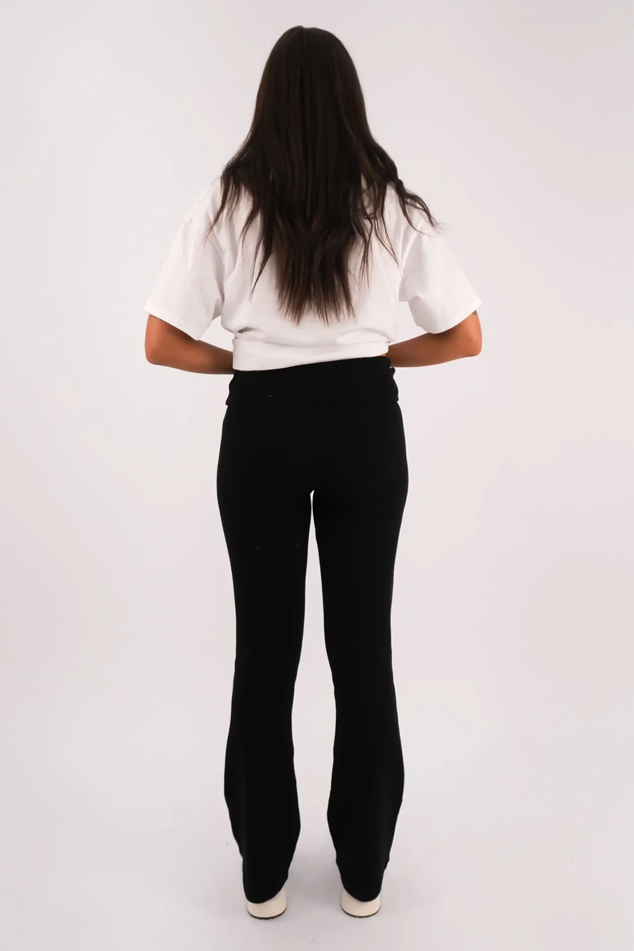Balance Roll Waist Pant Black Travel Ready Fit Hidden Zip Pockets