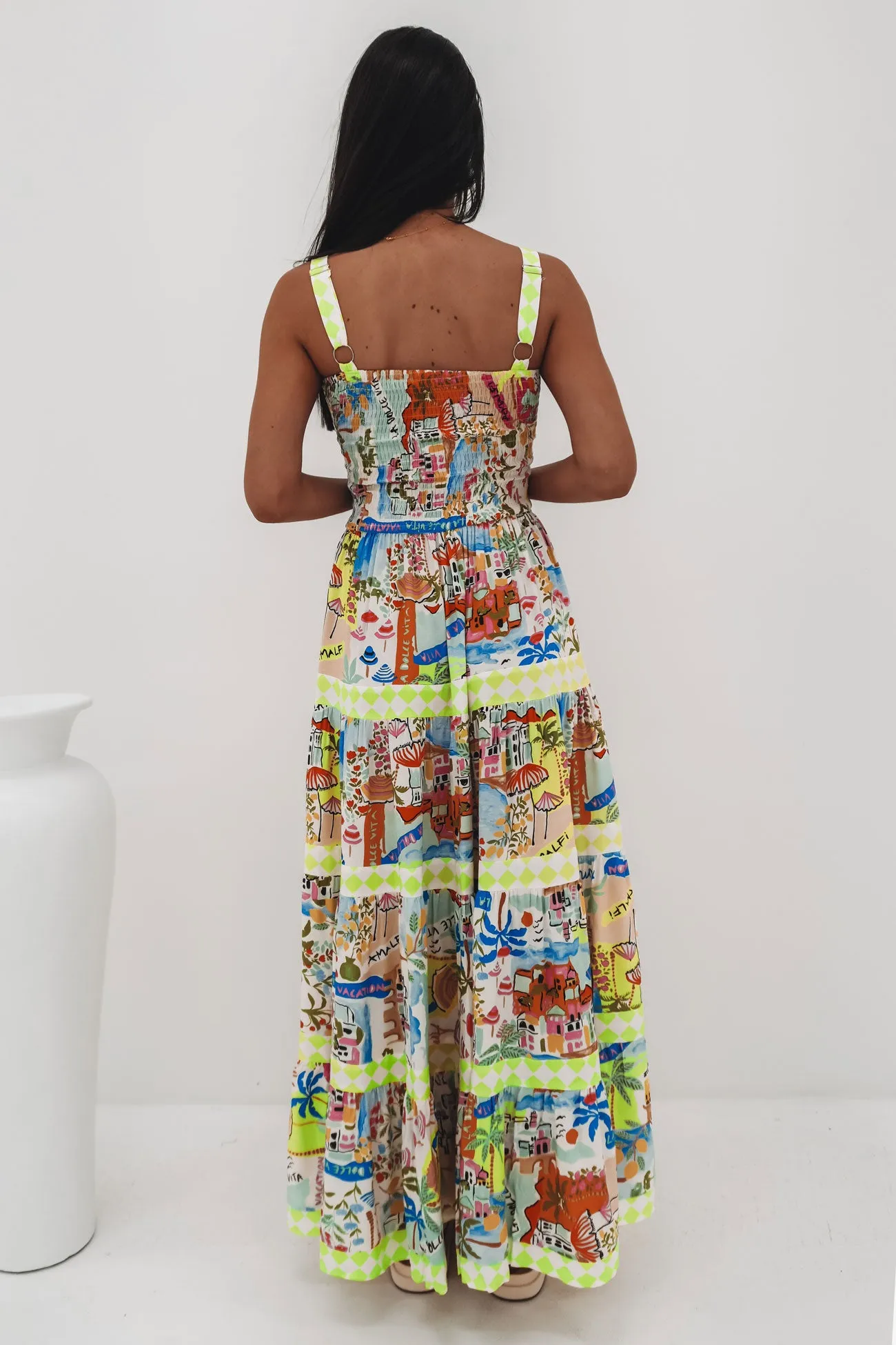 Sleek Wear Fitted Neat Sylas Midi Dress La Dolce Vita