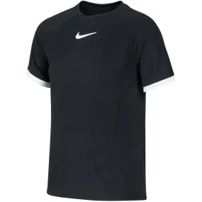 Nike Boys Nikecourt Dry Fit Short Sleeve - Black spandex blend Pullover