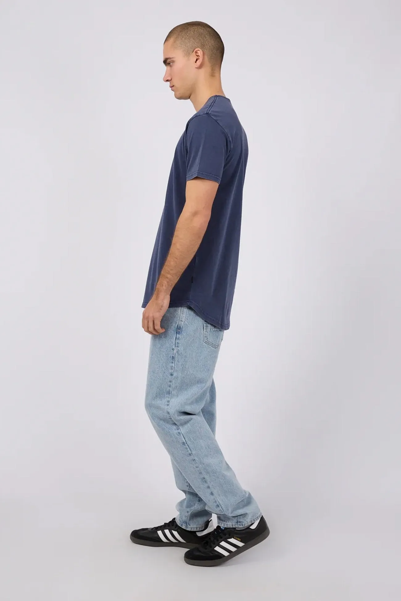 Tail Tee Navy Casual and Soft cotton material