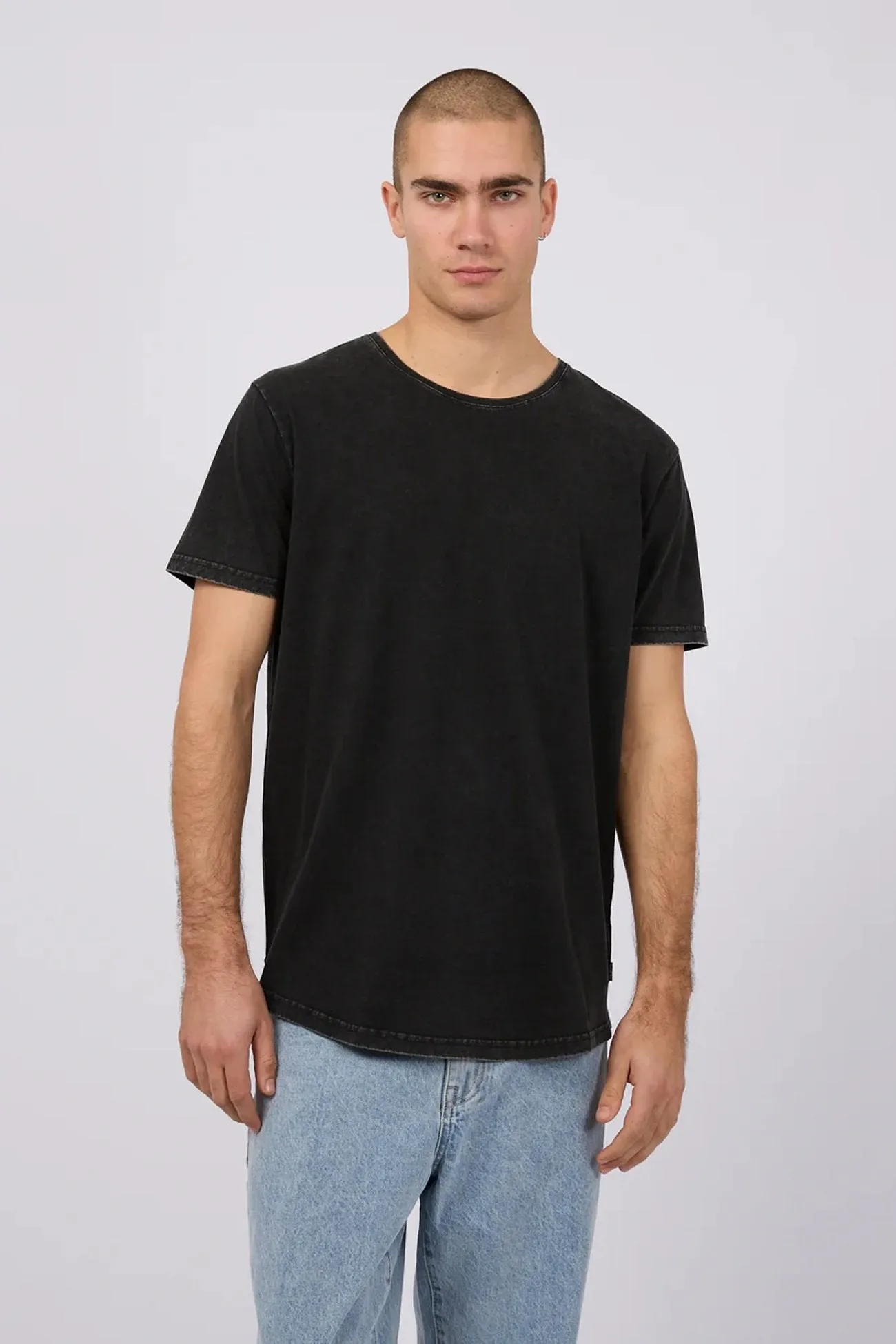 Tail Tee Washed Black Cashmere combination Basic Wear