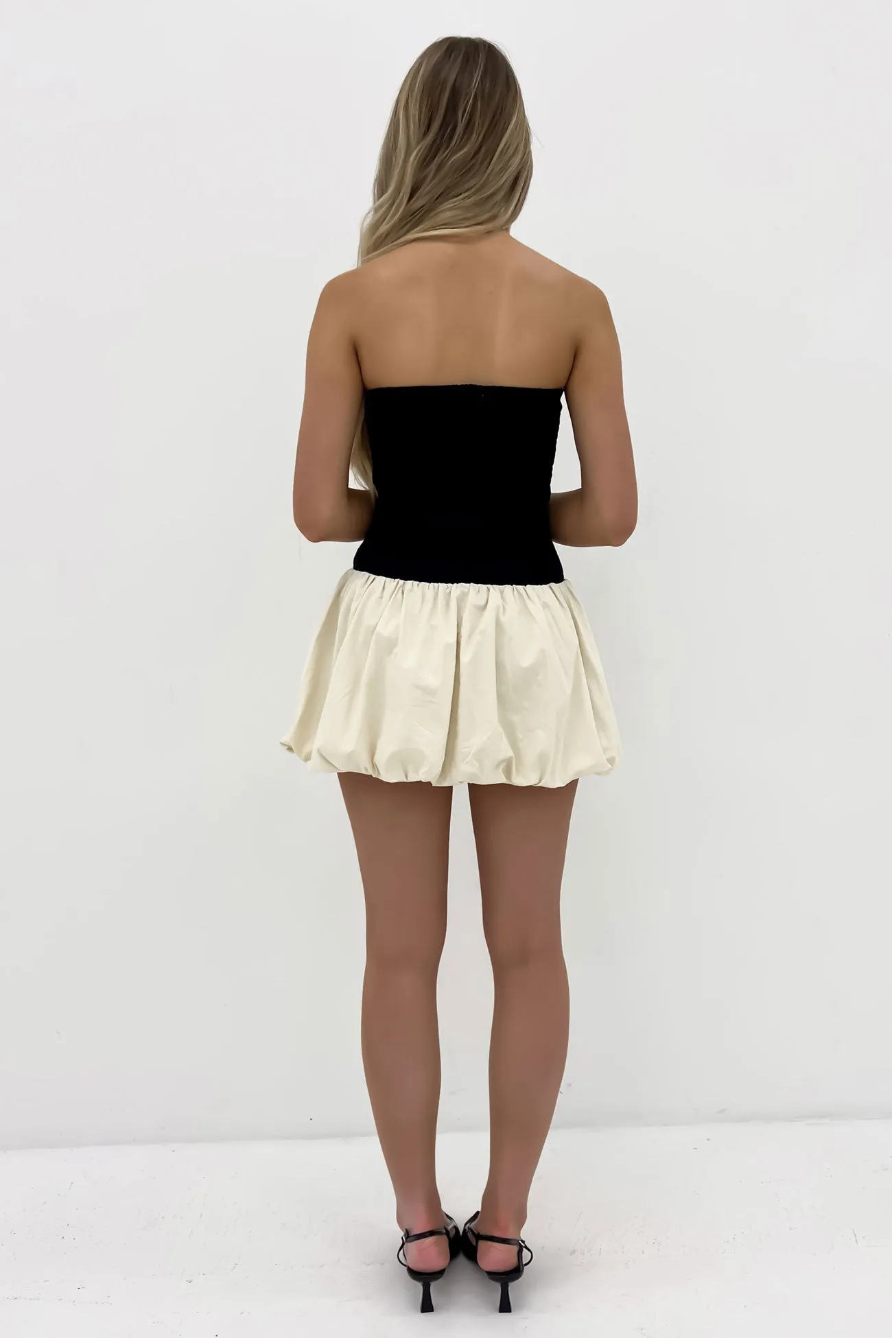 Smart Layering Daniel Mini Dress Black Champagne
