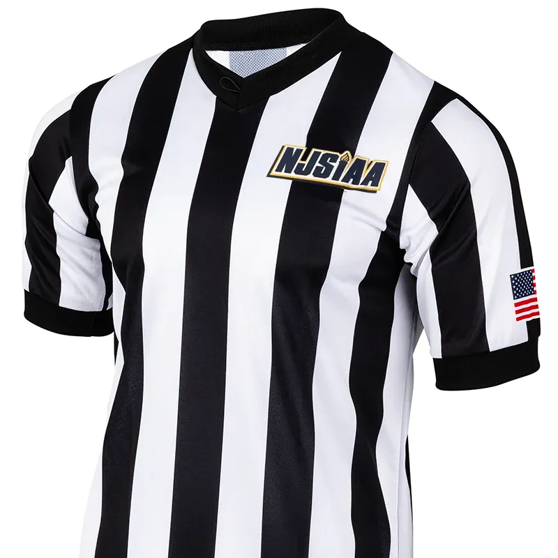 NJSIAA Logo Basketball Referee V-Neck Short Sleeve