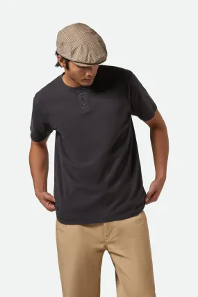 Job Interview Eco-Friendly Choice Vintage Reserve Short Sleeve Henley Black Sol Wash