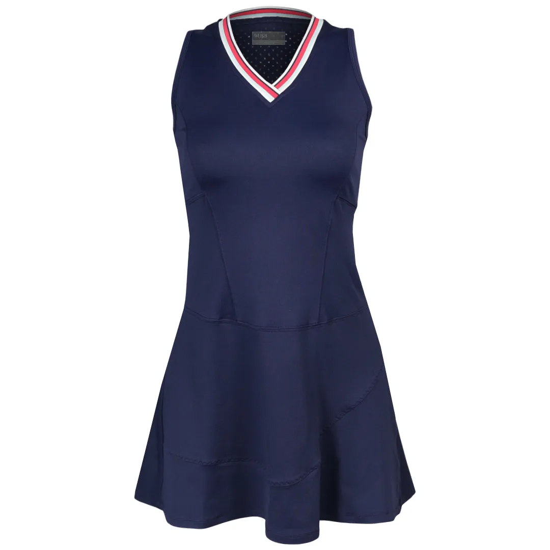 Comfortable fit tailored look Lija Women's The One To Beat Vivian Dress - Marine/Multi