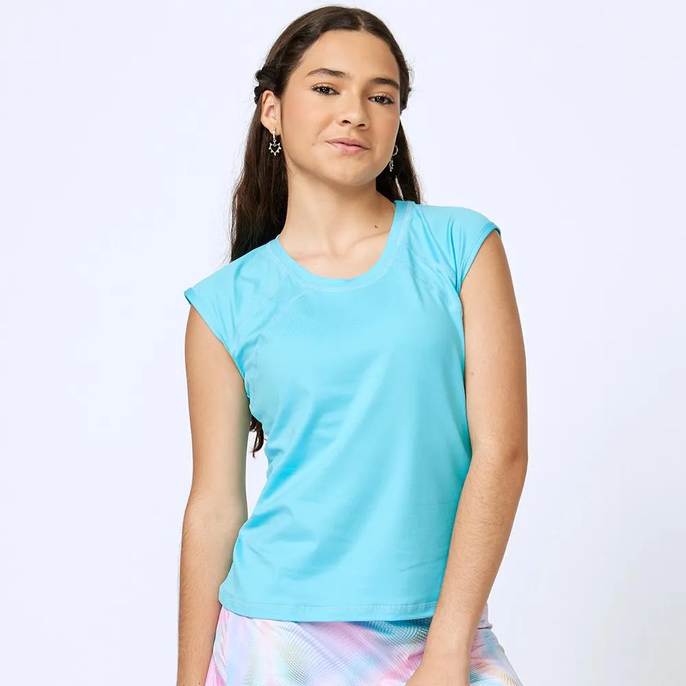 Printed Sofibella Girls UV Colors Cap Sleeve Tee - Baby Boy