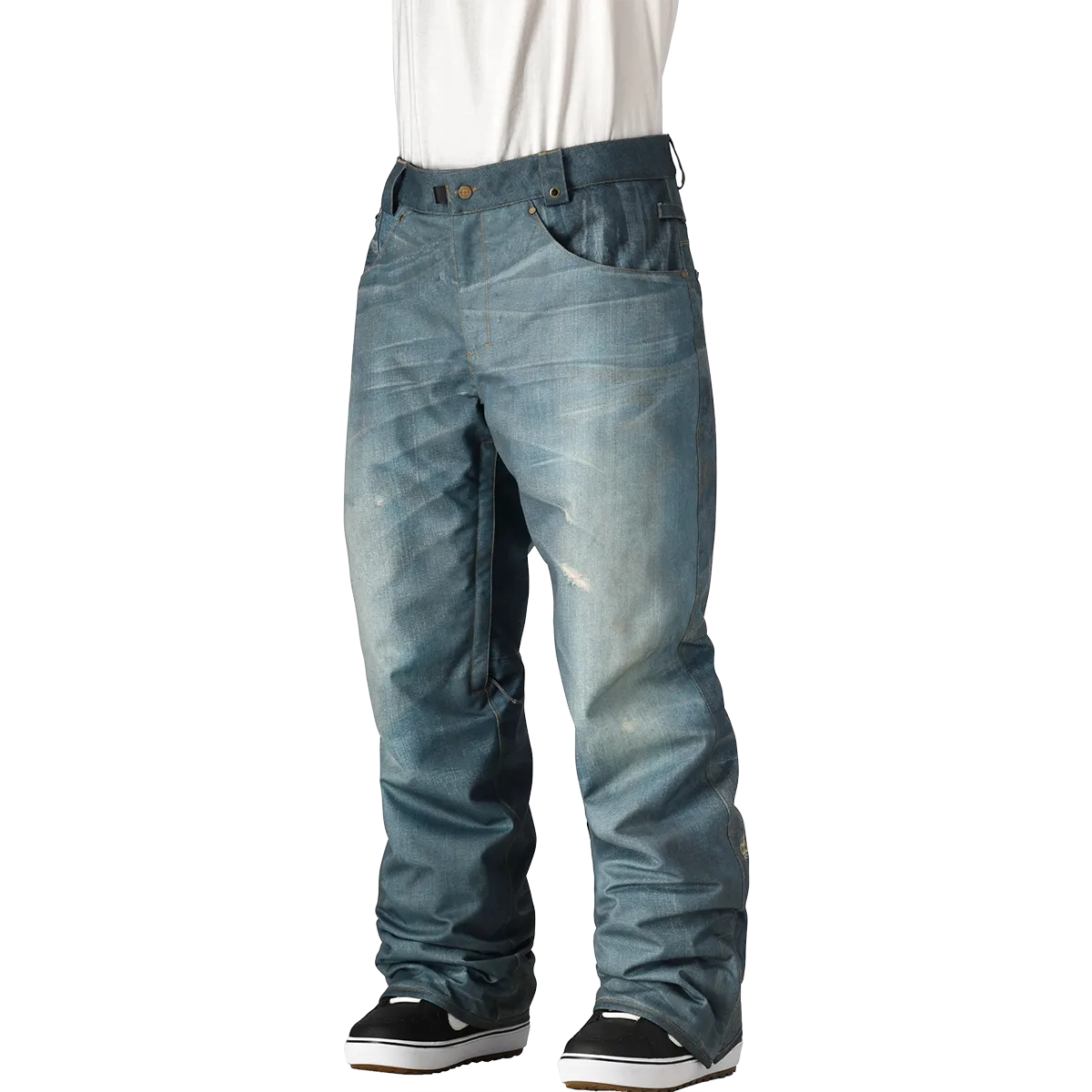 Men's Deconstructed Denim Pant RecycledPolyester Flared bottom