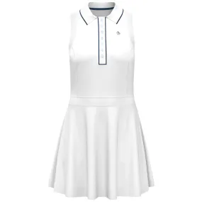 Fitted Design Non Stretch Tasseled Penguin Women's Veronica Sleeveless Dress - Bright White