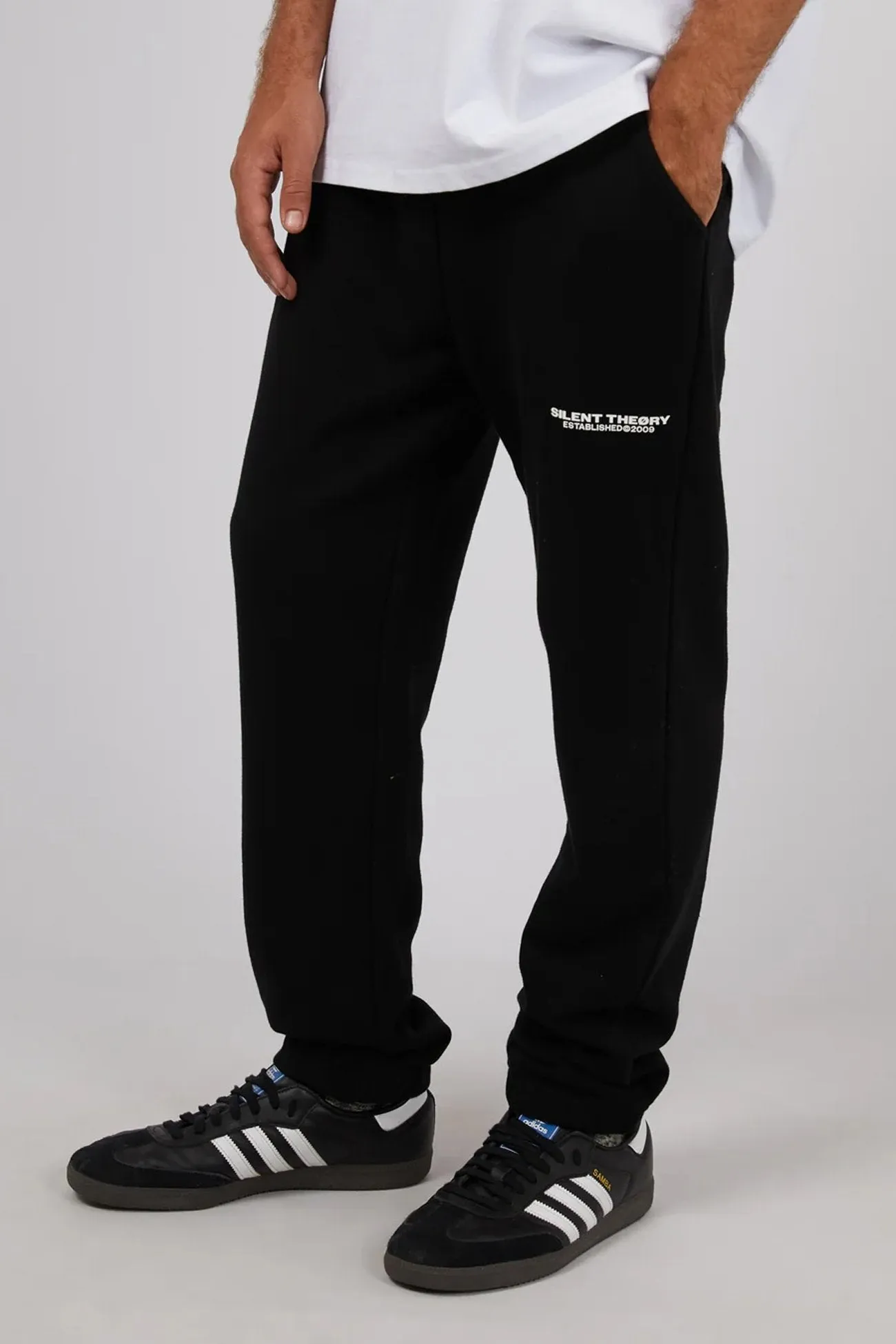 Essential Theory Track Pant Black Snag Free Fabric