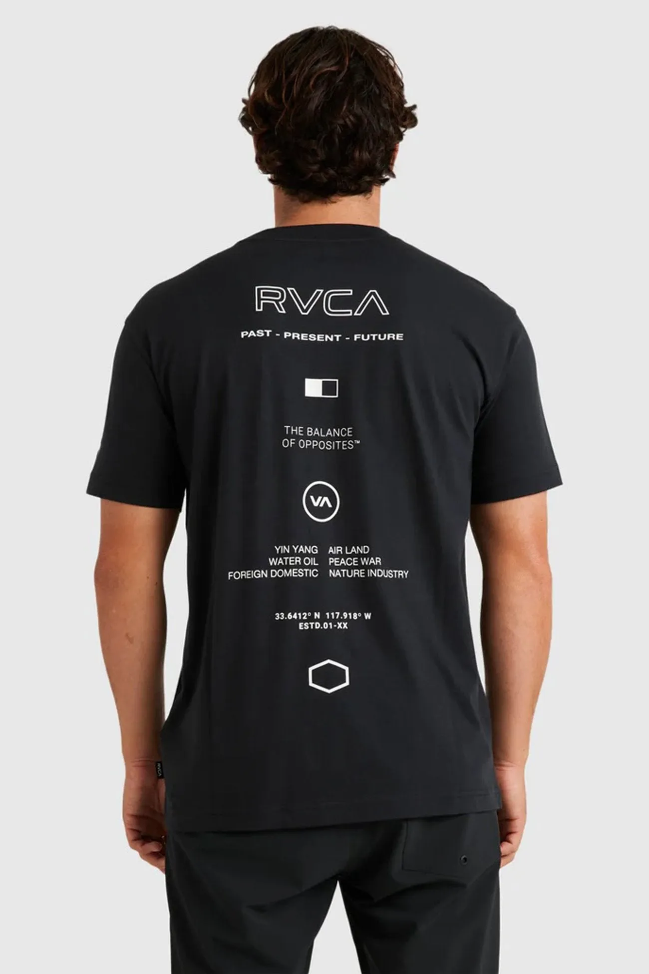 RVCA Inline Short Sleeve Tee RVCA Black All-day style Active Trend Look