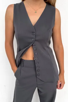 Tegan Vest Grey depth