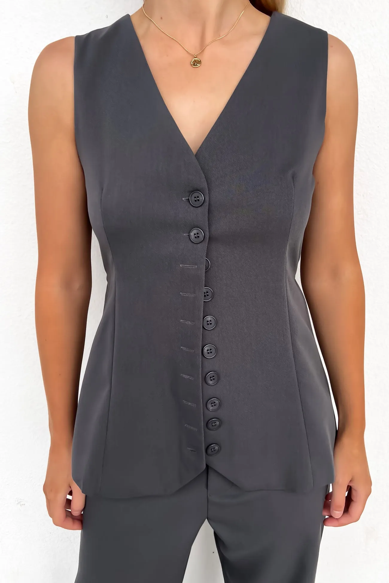 Tegan Vest Grey endorsement