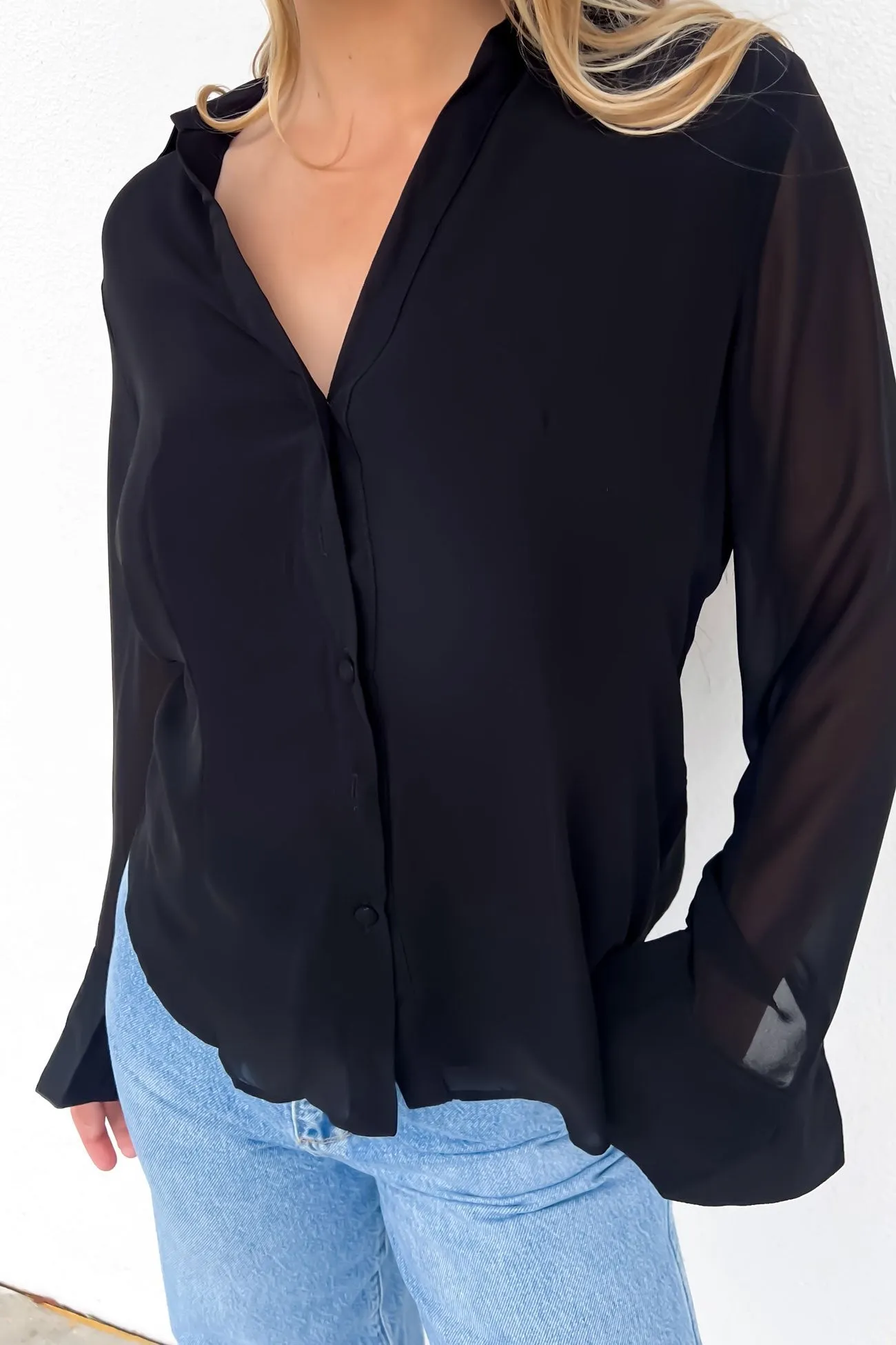 Effortless Style Tenille Shirt Black