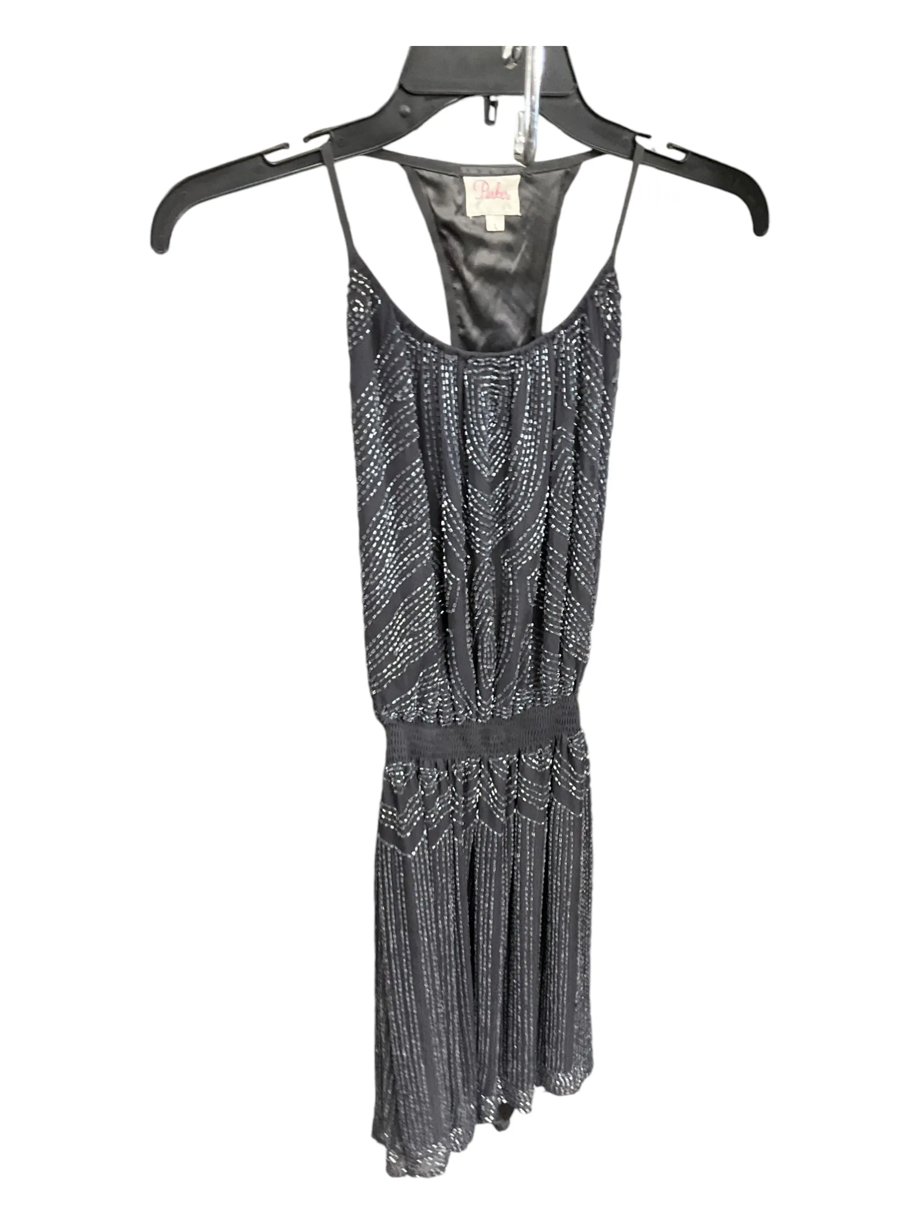 Dress Party Short By Parker In Grey, Size: L Ruffle Detail