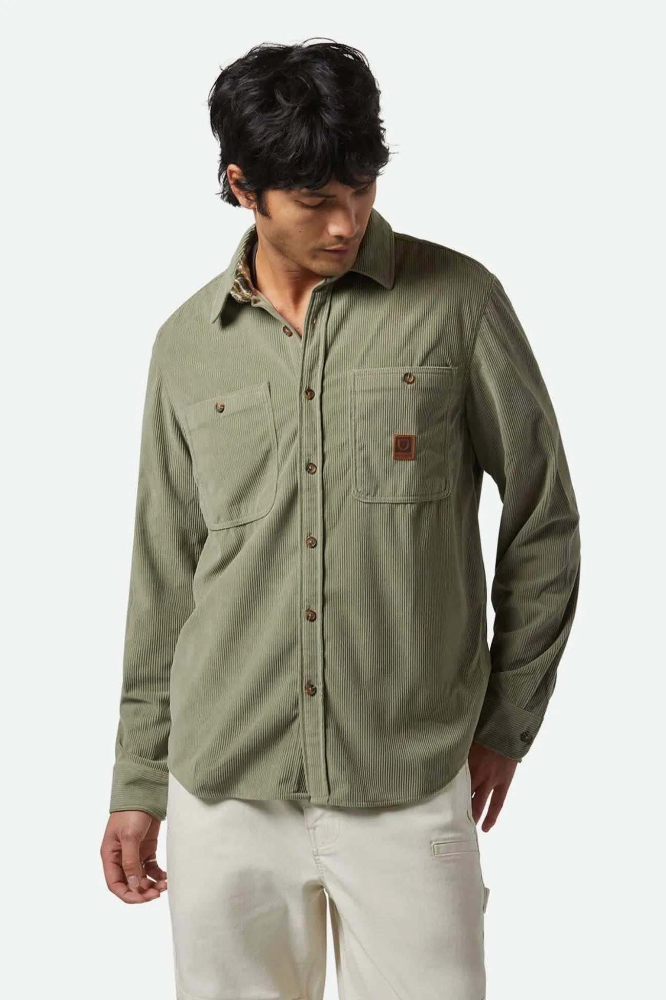 The Field Corduroy Overshirt Military Olive Corporate Event Unisex Option