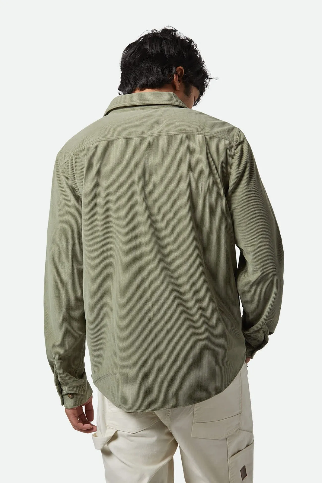 Wardrobe Staple Versatile Look The Field Corduroy Overshirt Military Olive