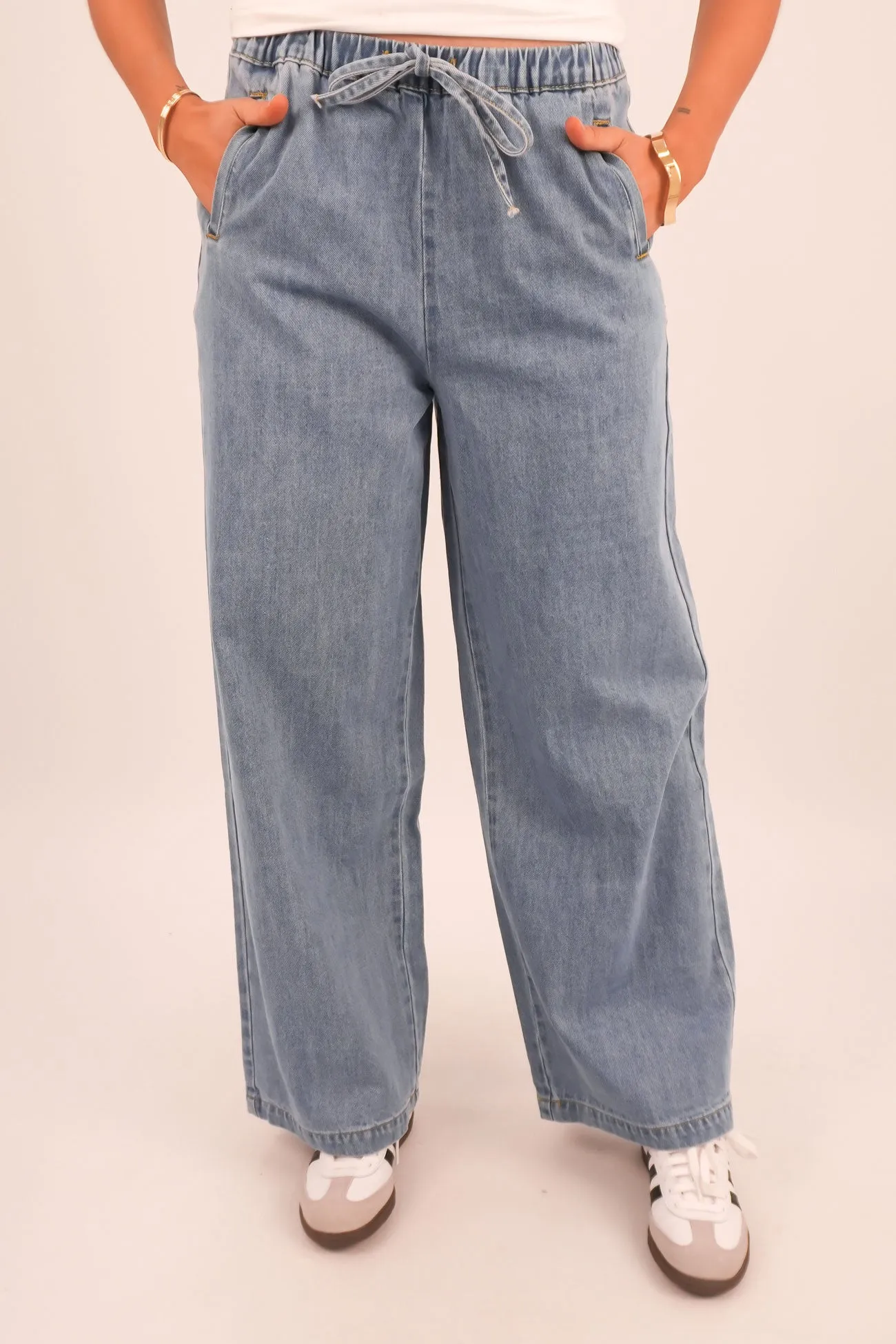 Soft Fabric Thelma Denim Pant Mid Wash