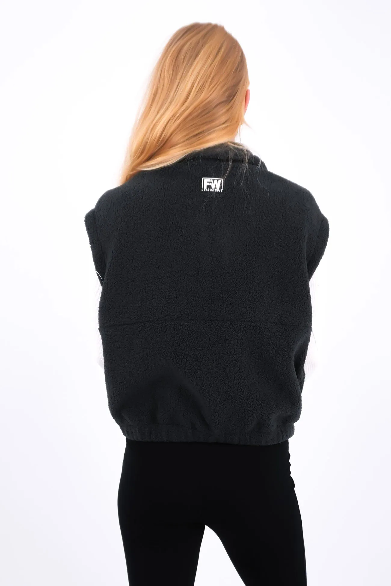 Stylish Outer Layer EcoFriendly Dye Cliff Hanger Vest Dark Grey