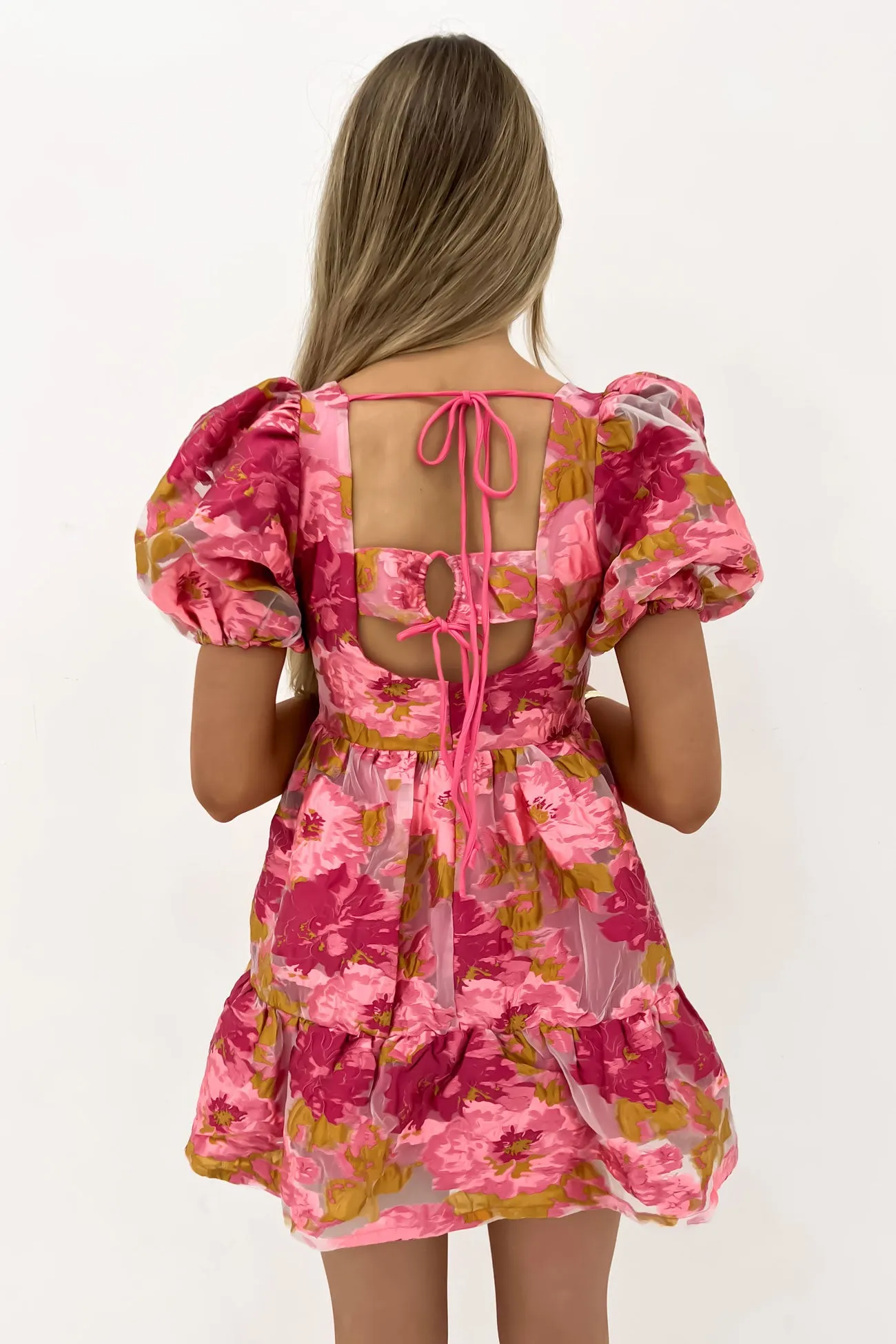 Hensley Mini Dress Pink Warm Undertone