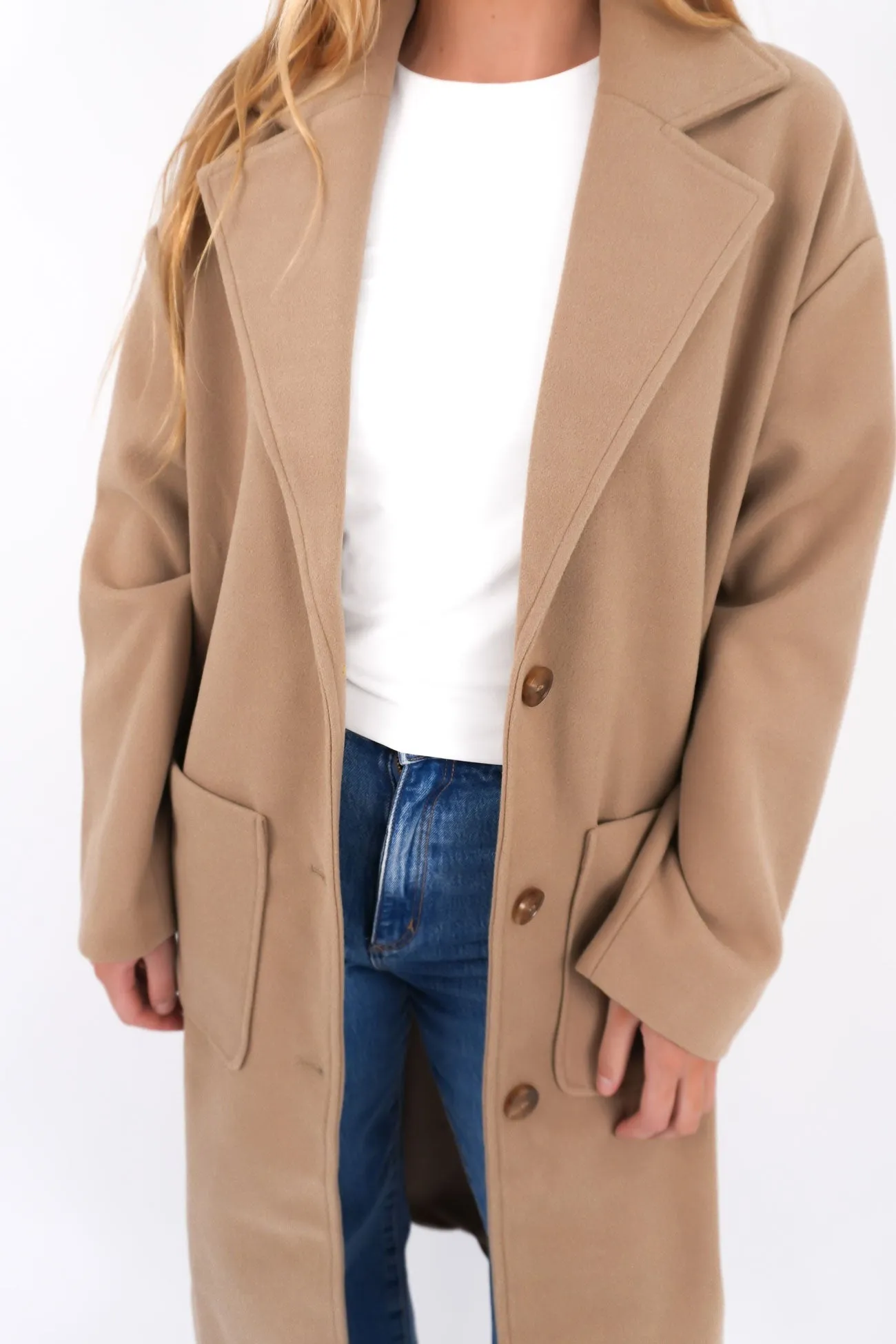 Dion Coat Camel Collar Stabilization System