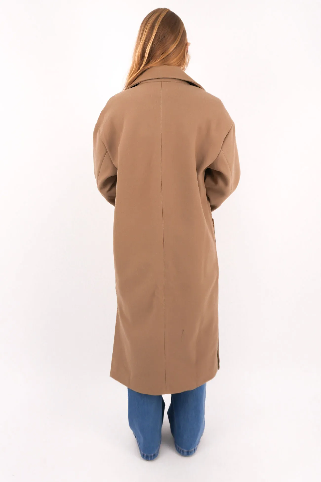 FleeceLined Fit For Daily Dion Coat Camel