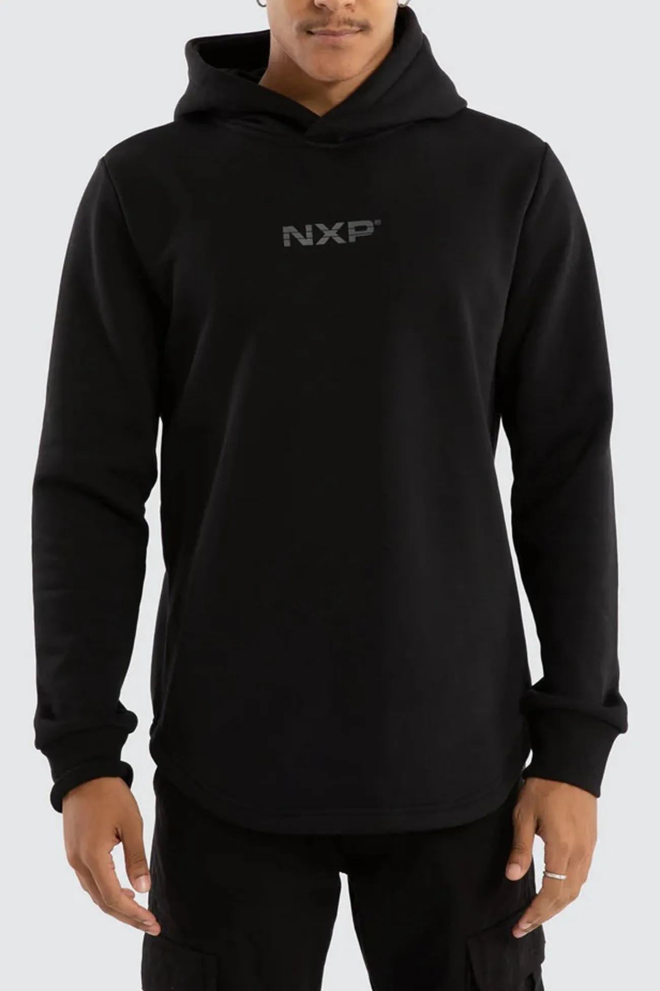 Black Line Dual Curved Hoodie Jet Black Weatherproof Zipper Seals