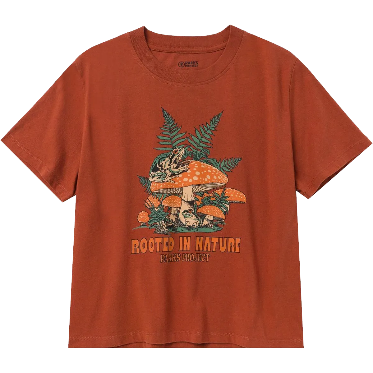 Trendy Layering Women's Rooted in Nature Ferns Boxy Tee