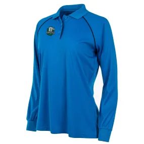 Animal Print Cozy Feel OHSAA Logo Women's Blue Long Sleeve Volleyball Shirt