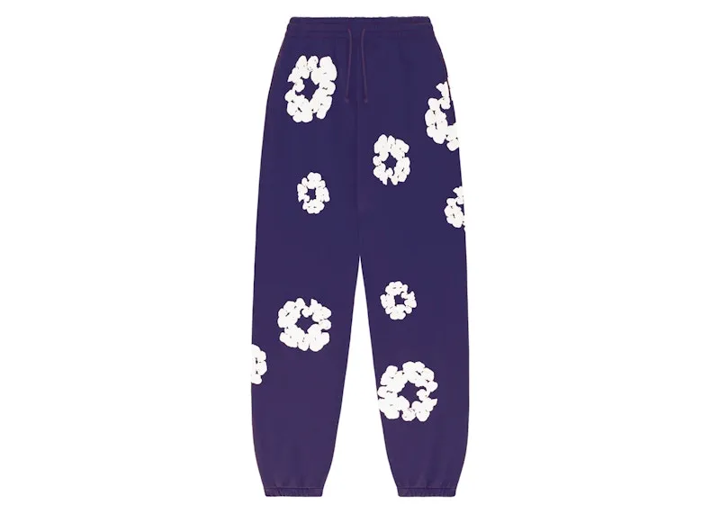 Fashionable Denim Tears The Cotton Wreath Sweatpants Purple