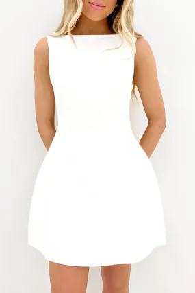 Tiegan Mini Dress White French Vibe