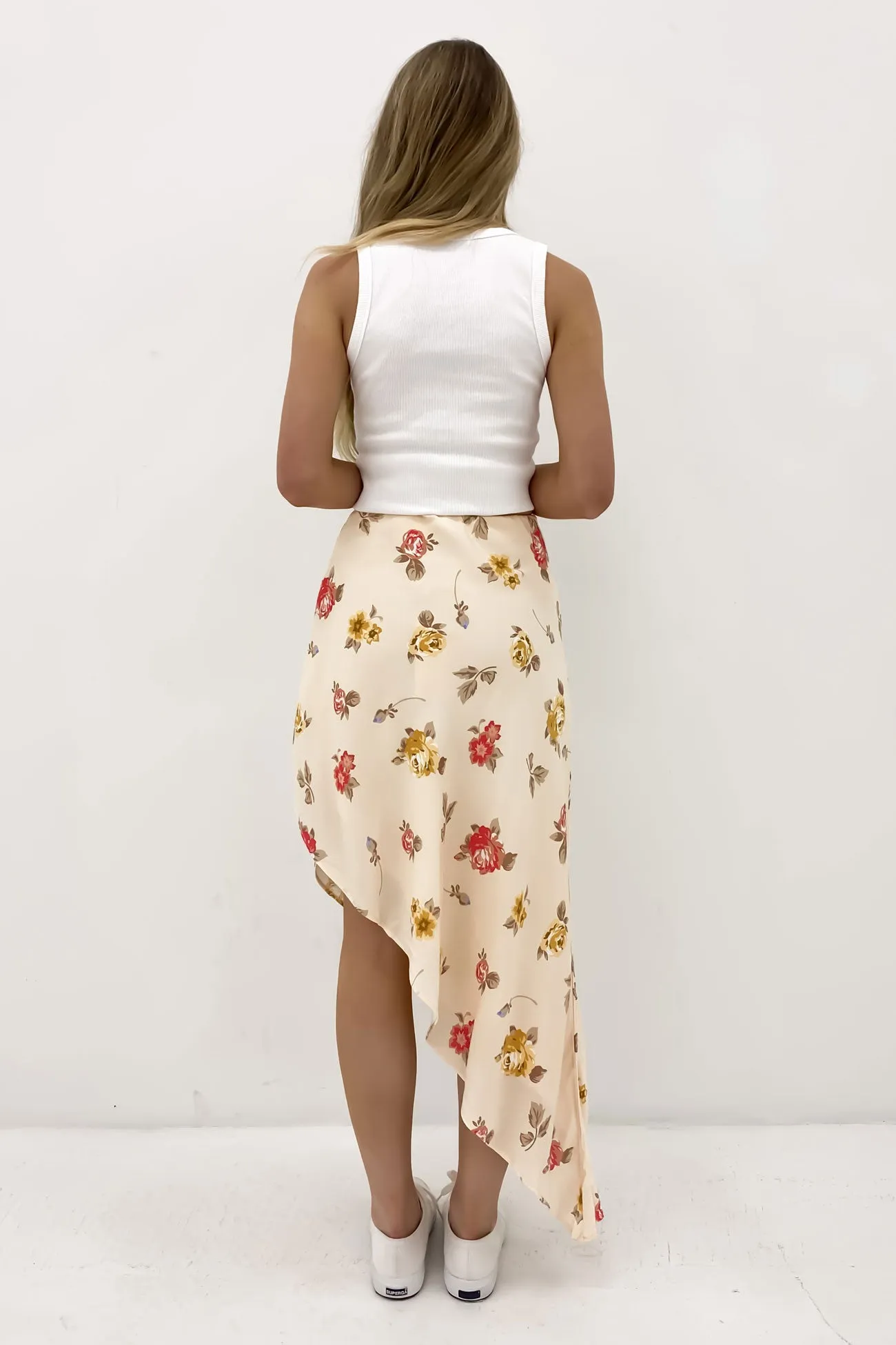 Casual Style Madelyn Asymmetric Skirt Print