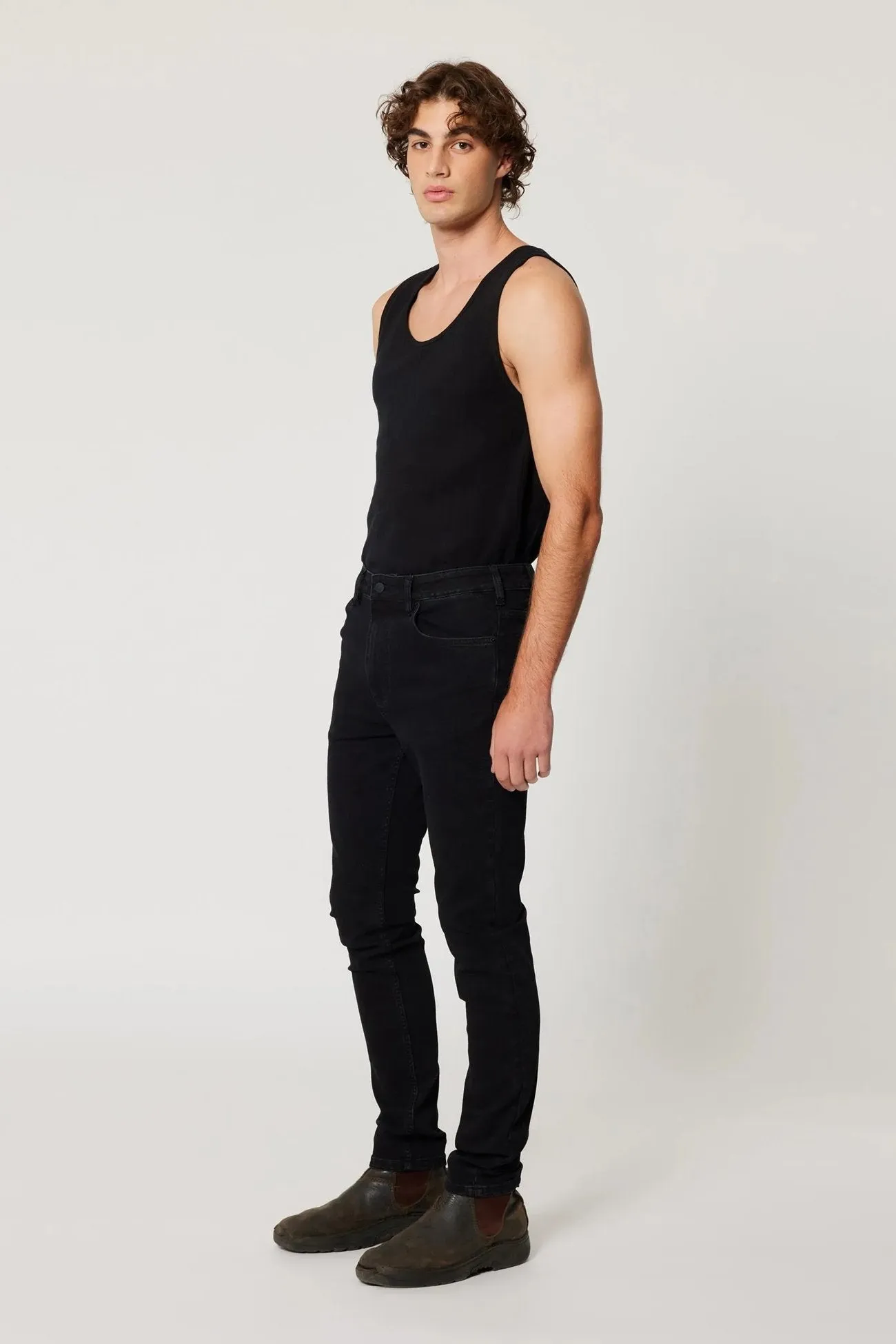Relaxed Look Tim Slim Jean Black Ice