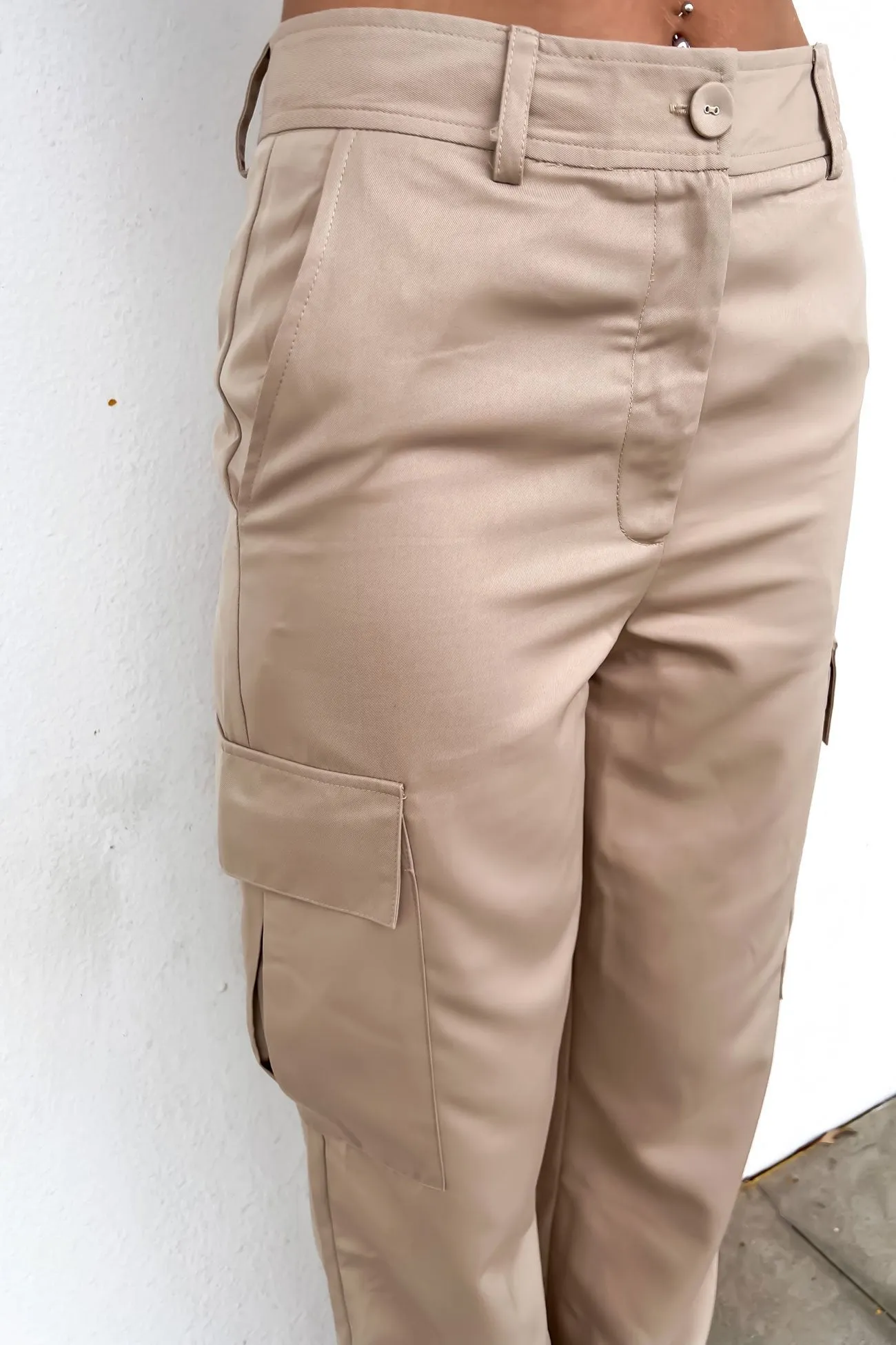Kourtney Cargo Pant Beige Core Comfort ComfortFit
