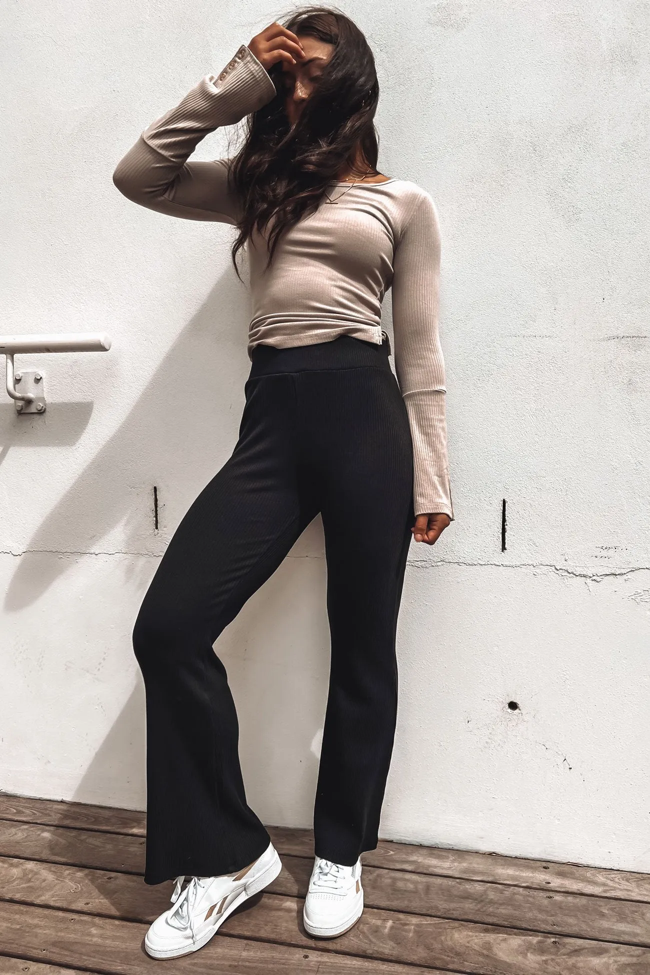 TaperedLeg Lux Flare Pant Black