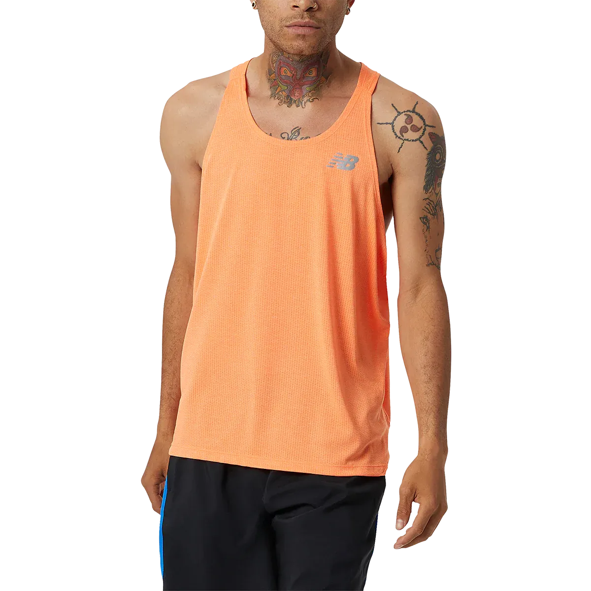 Men's Impact Run Singlet Breathable mesh lining sports performance