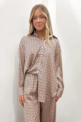 Bambi Shirt Print Mature Elegance Versatile Clothing