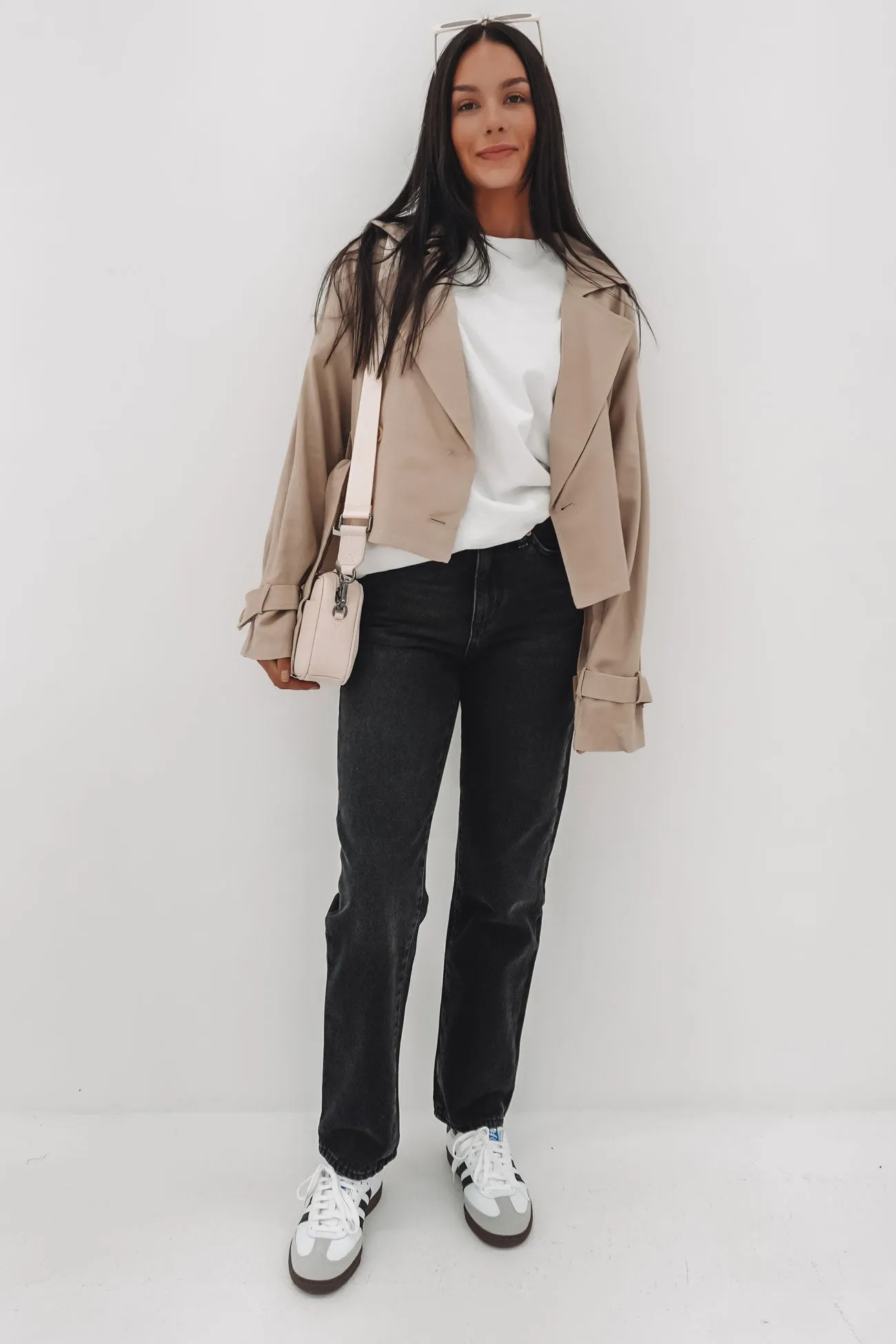 Eco Friendly Recycled Material Toledo Crop Trench Bone
