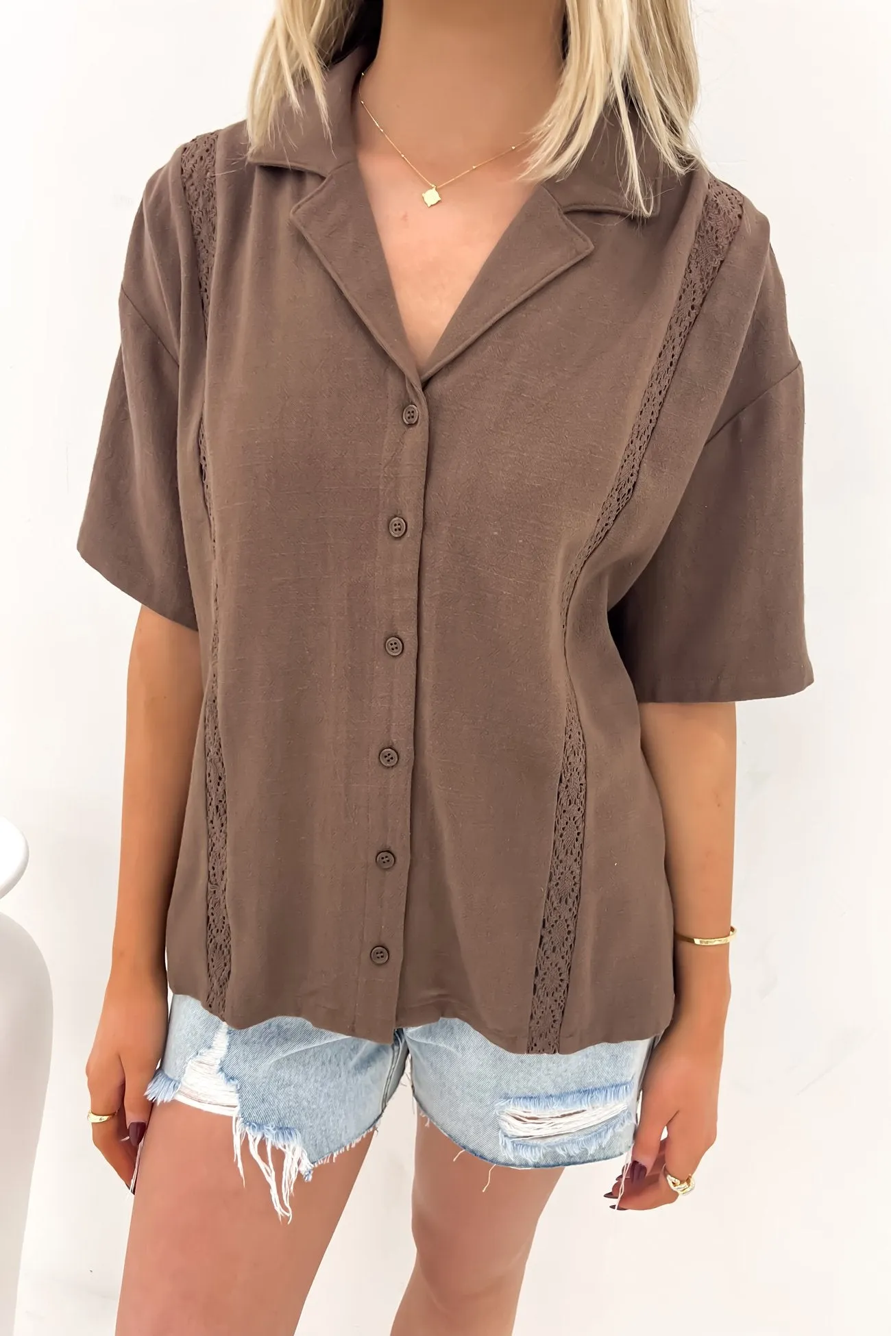 Fall Foliage Airflow Ventilation System Toledo Shirt Brown