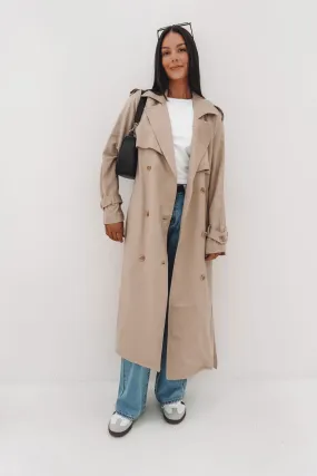 No Wrinkle Insulated Core Technology Toledo Trench Coat Bone