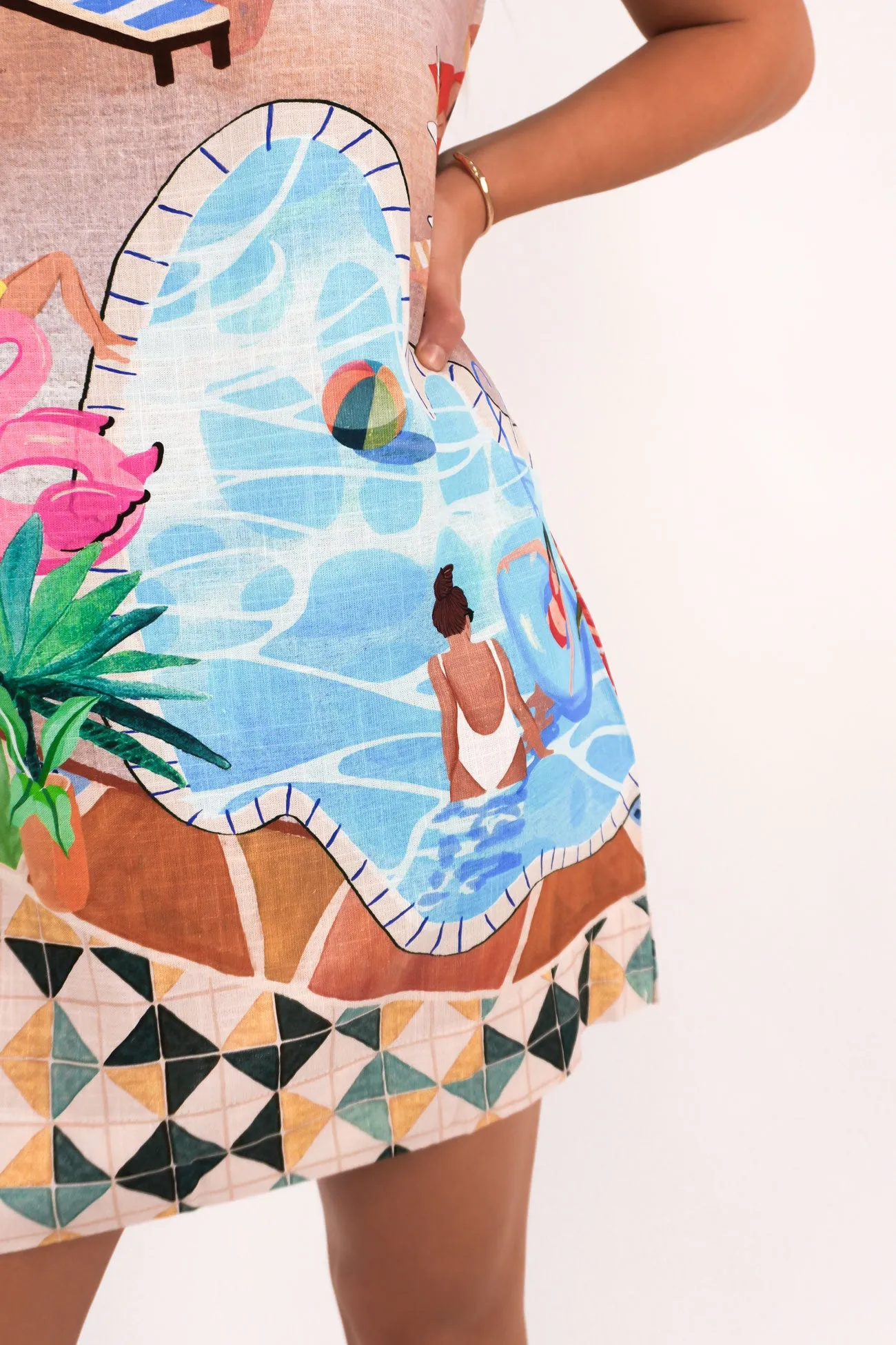 Tommie Mini Dress Poolside Layered Texture City Ready