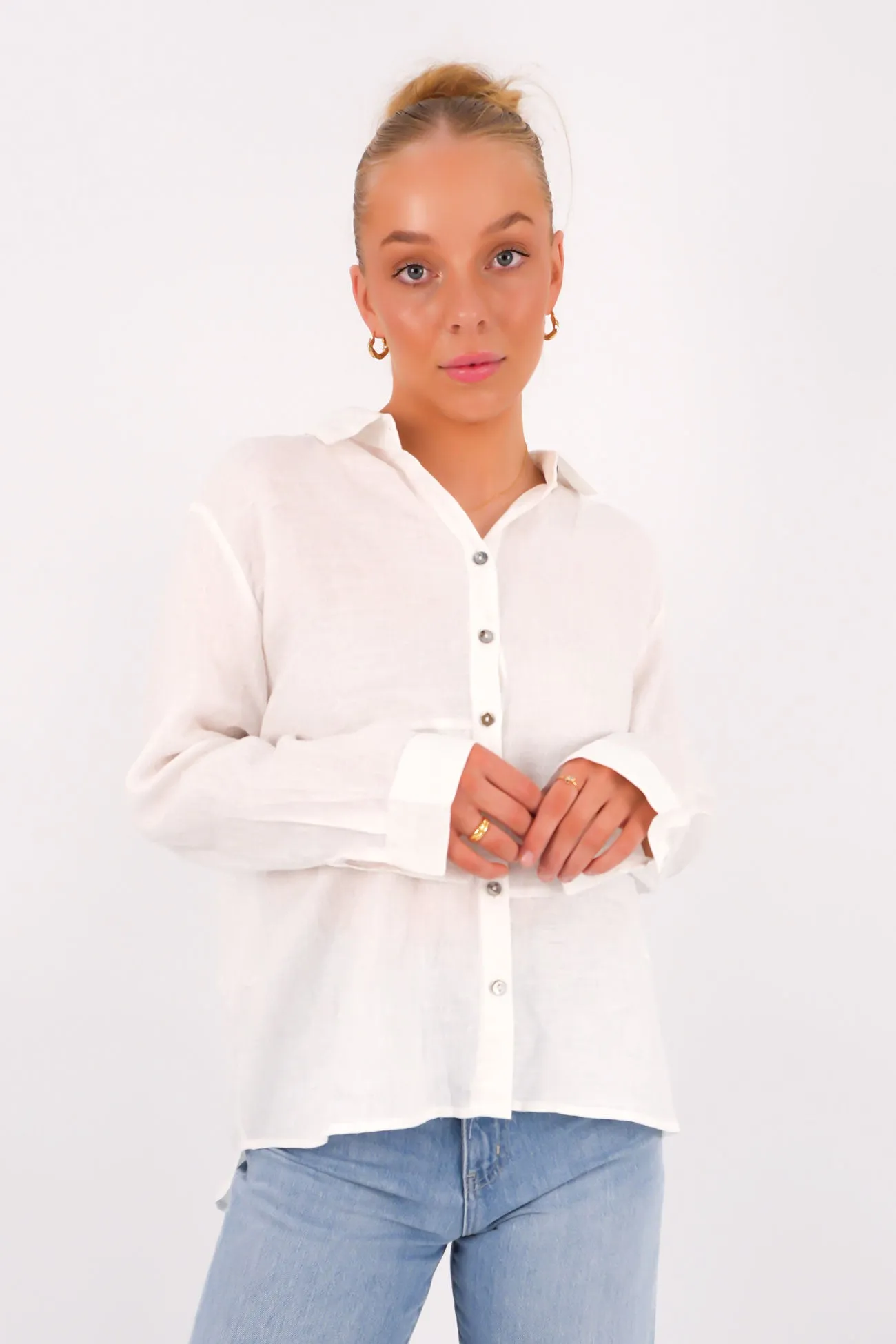 BBQ Party Chic Ensemble Axel Shirt White