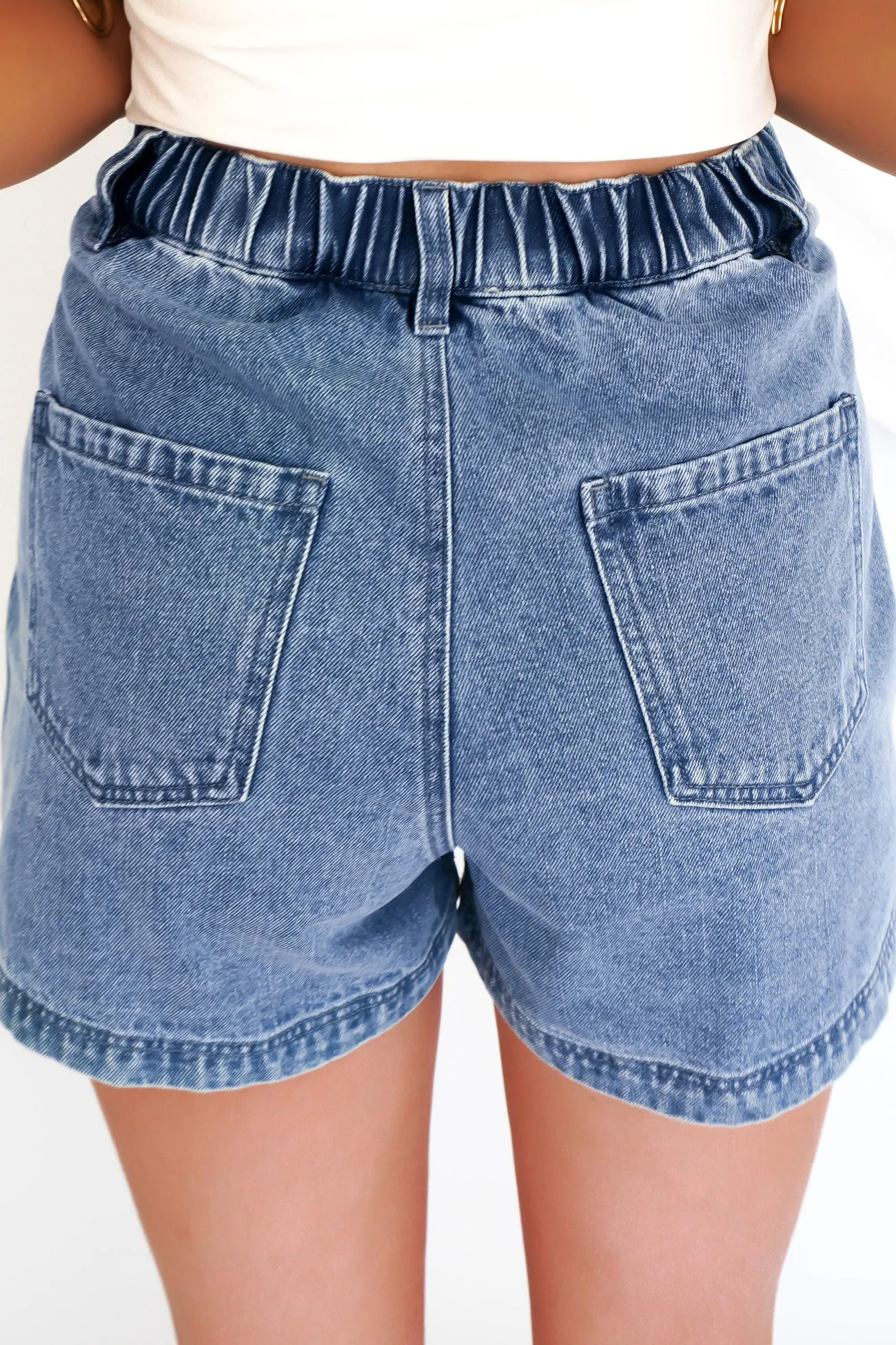 Tatum Denim Short Blue Haze Hot Day