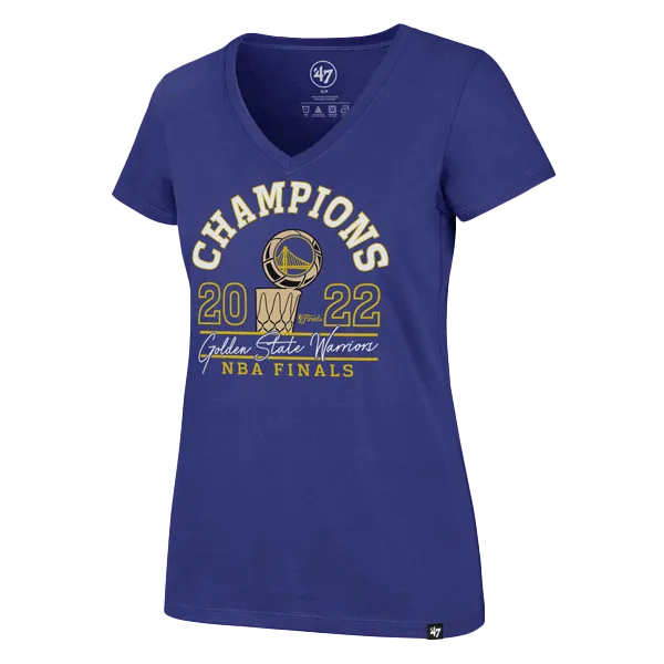 Women's Warriors NBA Champs Ultra Rival Tee Chilly Comfort Wear Cozy Apparel