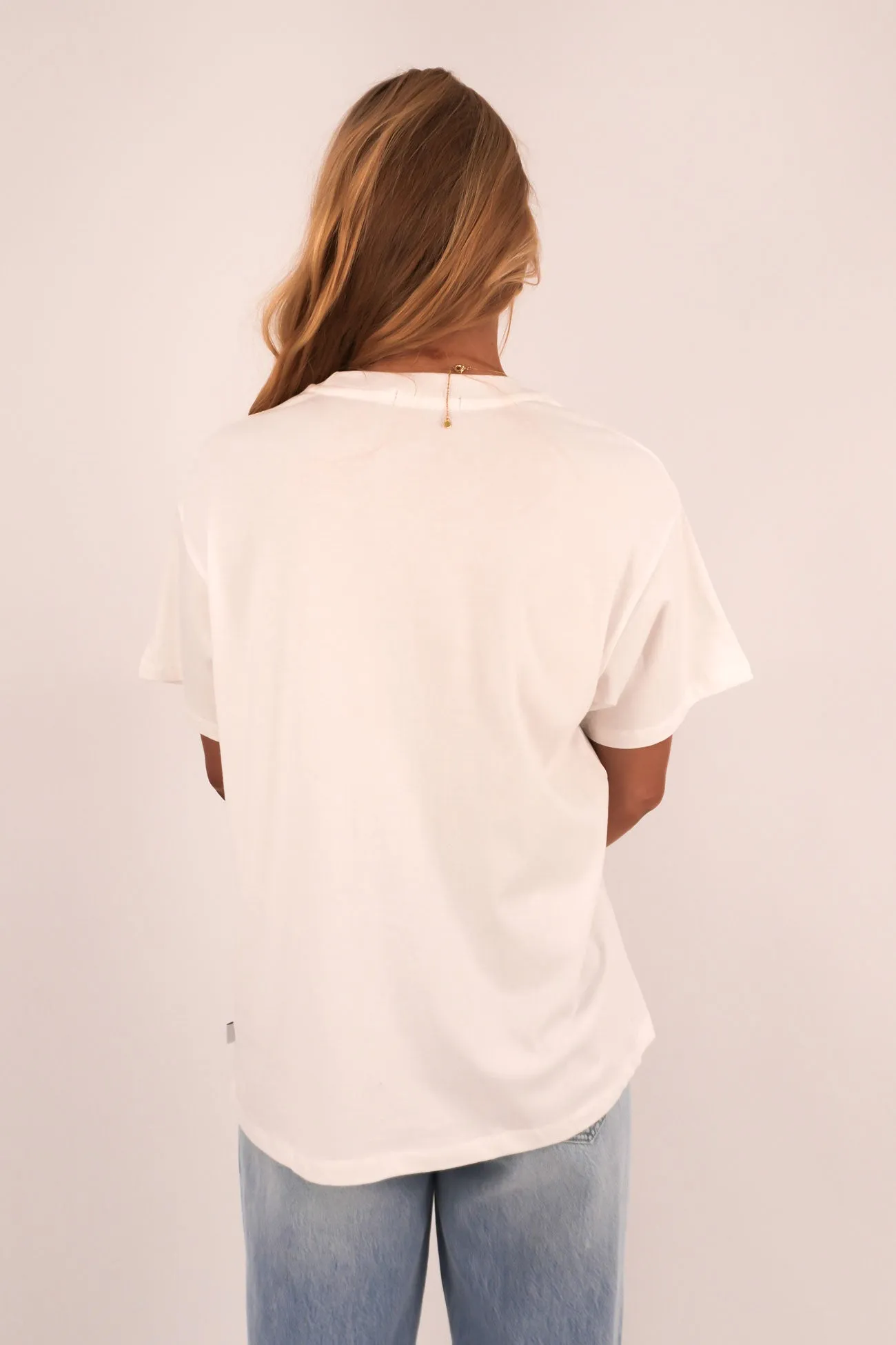 Rocky Mountains Relaxed Tee Vintage White Outdoor Leisure Look Short Sleeve