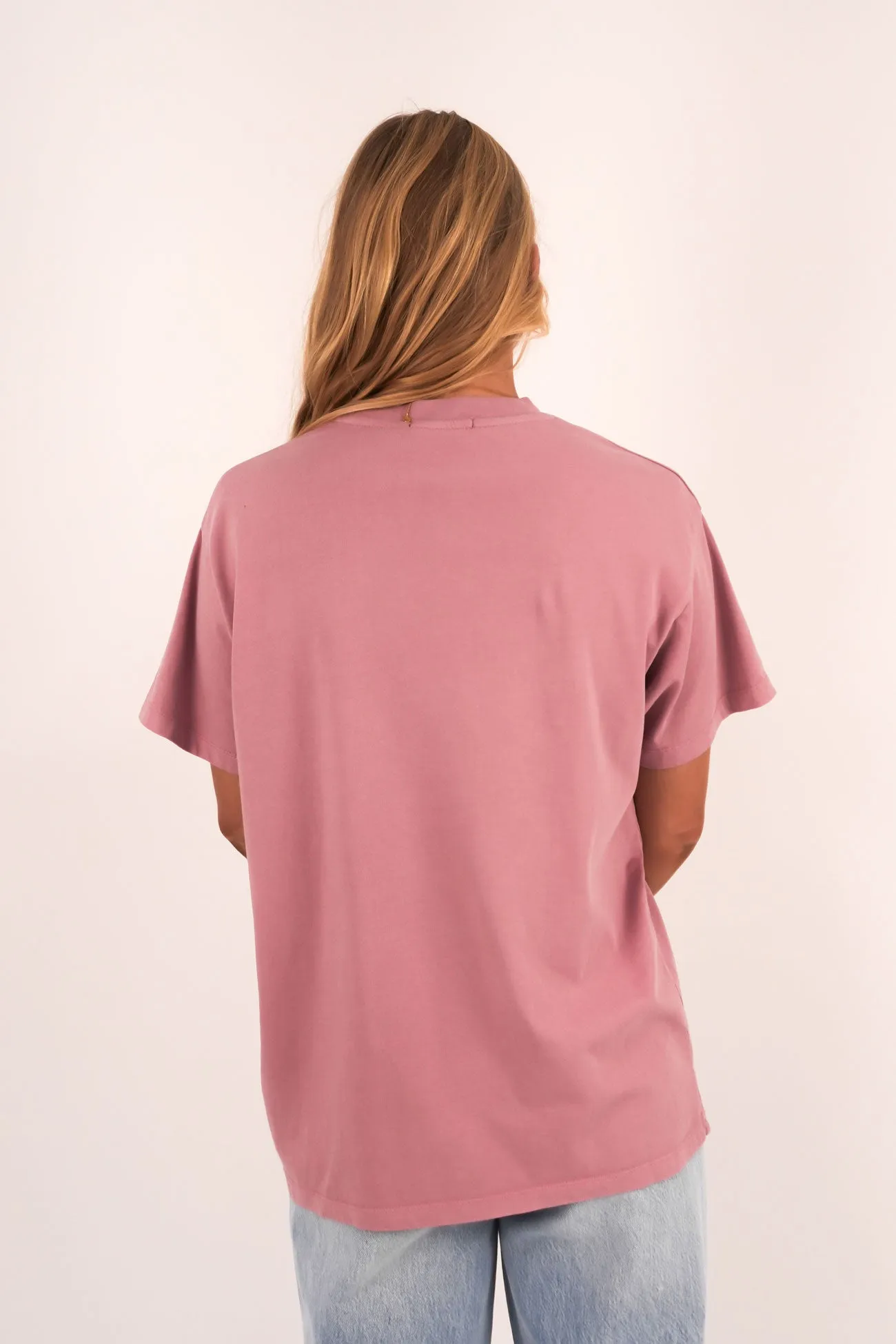 Rocky Mountains Relaxed Tee Quartz Pink Cotton Blend