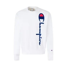 Flattering Silhouette Decorative buttons Reverse Weave Crew Sweatshirt